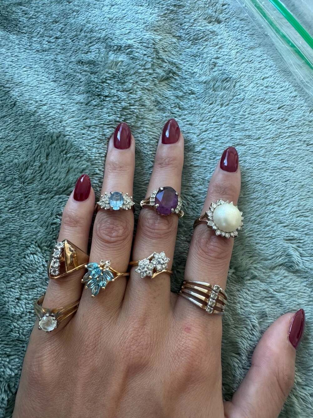Vintage Estate Assorted Statement Cocktail Rings Lot